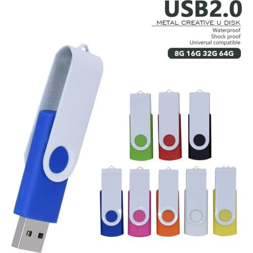 Metal USB2.0 Flash Drive Flash Drive 128GB 64GB 32GB High Speed 16GB 8GB 4GB Flash USB Stick PenDrive for Wedding