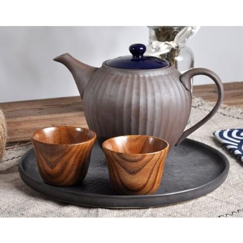 Mini Tea Taste Mug Coffee Hot Water Cup Wood Primitive For Wedding Favor