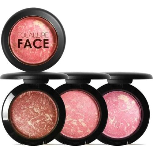 Natural Face Pressed Blush Makeup Baked Blush Palette Cheek Color Cosmetic Face Shadow Press Powder Silky Powder