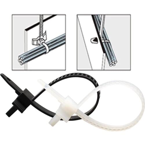 100pcs Nylon Push Mount cable zip ties Retainer Clip Clamp engine room Fixed internal circuit self locking wire organizer straps