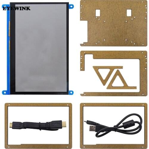 NEW 7 inch Raspberry Pi 4 Model B 3B Plus LCD Display Touch Screen 1024*600 HDMI TFT + Holder