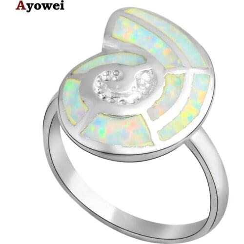 Special Anniversary design Light Green and Orange fire Opal Silver Stamped Rings fashion jewelry USA size #7 #7.5 #6.75 OR426A