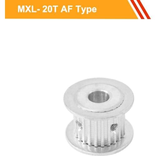 MXL 20T Timing Pulley 7mm/11mm Belt Width MXL Type Gear Belt Pulley 4/5mm Bore Synchronous Pulley Wheel for Laser Machine
