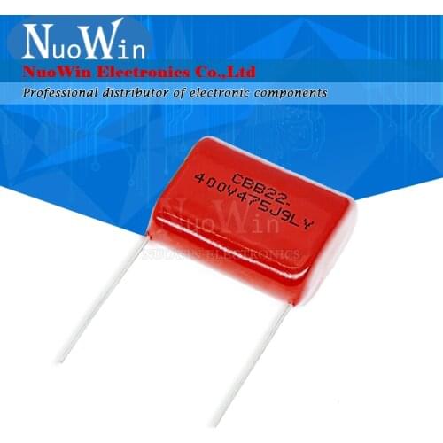 10pcs CBB Polypropylene film capacitor pitch 27mm 475 4.7uF 400V