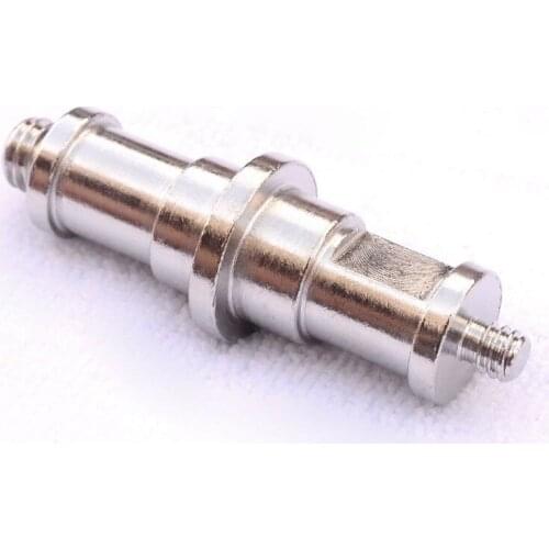 1/4" to 3/8" All-Metal Convert Screw Adapter for Flash Holder/ Studio Light Stand (Silver)