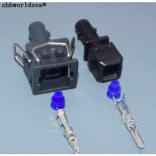 Shhworldsea 2 Set 1 Pin 357972761 / 357 972 761 357972751 / 357 972 751 Automotive Connector Auto Plug Socket For VW