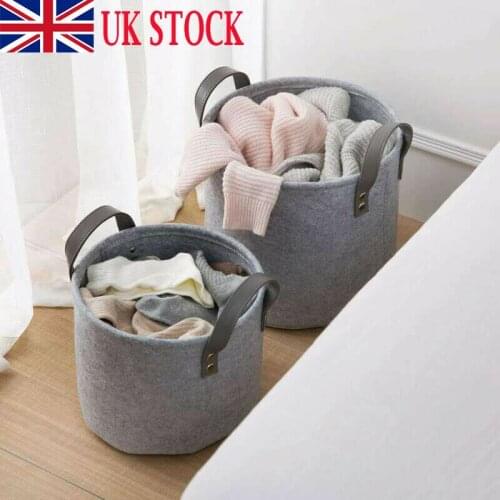 1pc Folding Laundry Basket Round Storage Bin Bag Large Hamper Collapsible Clothes Toy Basket Bucket Organizer Large Capacity