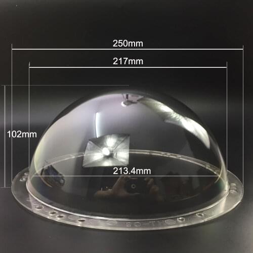 9 Inch Indoor / Outdoor CCTV Replacement Clear Acrylic Camera Dome Housing cctv Accessories ptz CCTV Camera