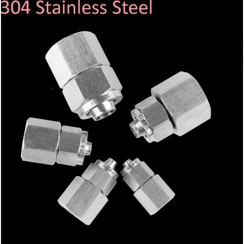 Stainless steel quick twist joint inner thread 1/8' 1/2' quick coupler joint OD 6 12 16mm PU pipe joint 304 SS connector fitting