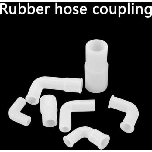 Rubber hose coupling Soft Rubber Straight Reducing Connector Pipe Connect Fittings non-standard Tube Connector 1 Pcs