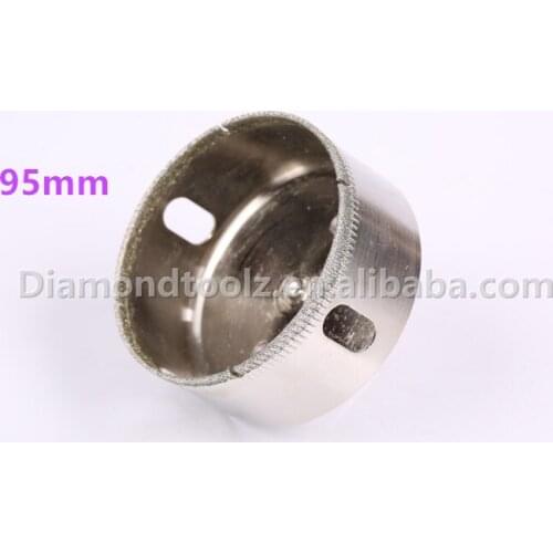 Talentool 95mm Electroplated Diamond Drilling Glass Hole Saw Cutter Bit Diamond Glass Bit for Drilling Hole on Glass Ceramic