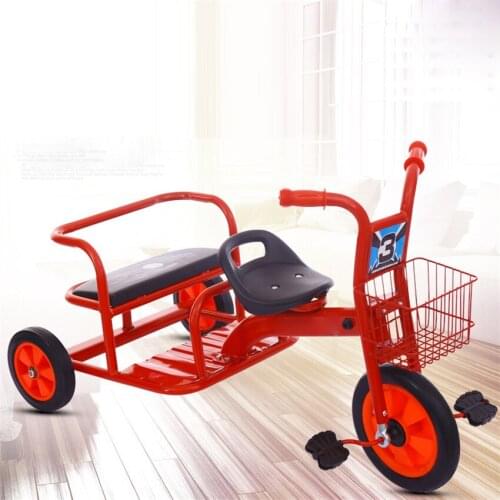 Kindergarten Double Pedal Childrens Tricycle 1-8 Years Old Bicycle Outdoor Sports Stroller Taxi Trike Tandem Tricycle For Kids