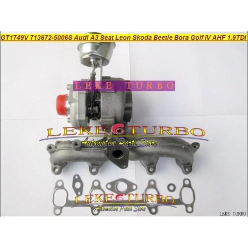 Free Ship GT1749V 713672-5006S 713672 Turbo Turbocharger For AUDI A3 For Seat Leon Skoda Beetle Bora Golf IV AHF ALH AJM 1.9L