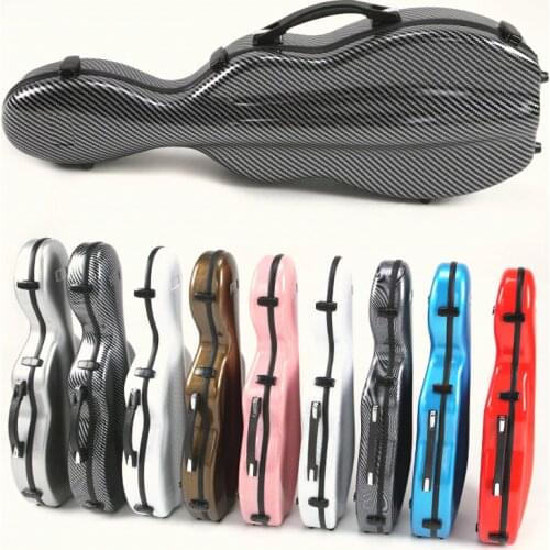 Highly cost effective violin hard case violin case 4/4 3/4 violin case carbon fiber colorful