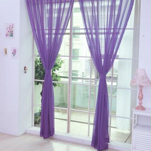 1 Pc American Style Jacquard Floral Design Window Curtain Sheer For Bedroom Tulle Fabric Living Room Modern Ready Made