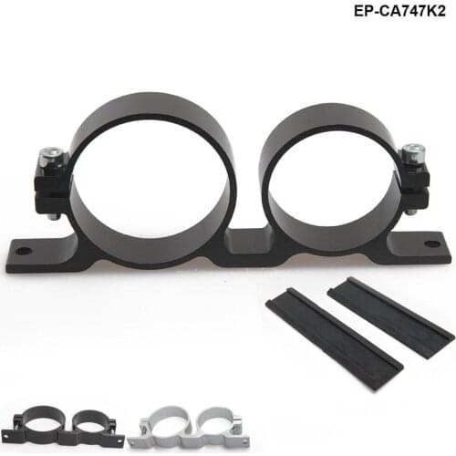 044 Fuel Pump & Filter Dual Mounting Bracket Anodized Aluminum EP-CA747K2