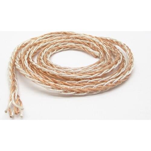 1 Meter 7N Pure Single Crystal Copper 8 Shares 152 Cores DIY Cable Earphone Accessories