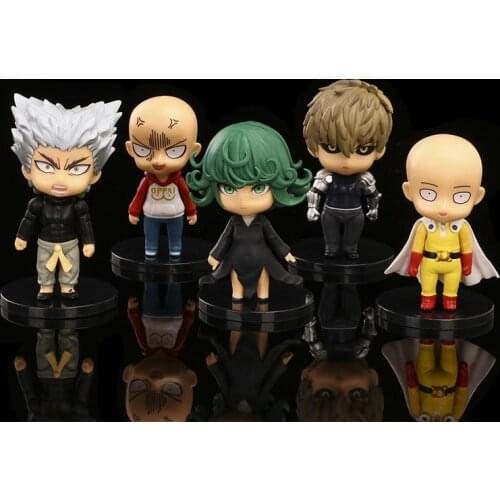 5pcs One Punch Man Anim Figure Saitama Pvc Actione Figure Collection Model Doll Saitama Figure Genos Great Toys For Kids Gift