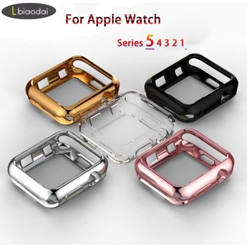 TPU bumper for Apple Watch case 44mm 40mm iWatch 42mm 38mm Screen Protector Cover for Apple watch series 6 SE 5 4 3Accessories