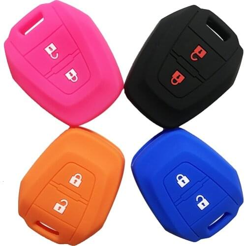 Dmax Key Cover Silicone Key Car Case For Isuzu D Max 2012 V-Cross Car Accessories Styling Key Cover Cap Holder Shell Skin Fob