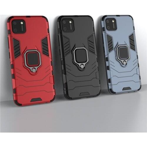 Kickstand Case For OPPO Realme Q X 3 5 C2 6i C1 C3 X50 Pro Find X2 Cover New 2 in 1 PC TPU Ring Stand Figerprint Proof Phone Bag