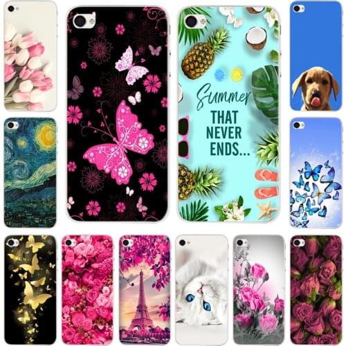 Floral Butterfly Case For iPhone 4 4S 5 5S SE 6 6S Plus Coque Soft TPU Funda Silicone Capas Phone Cover For iPhone 5 S 5S Case