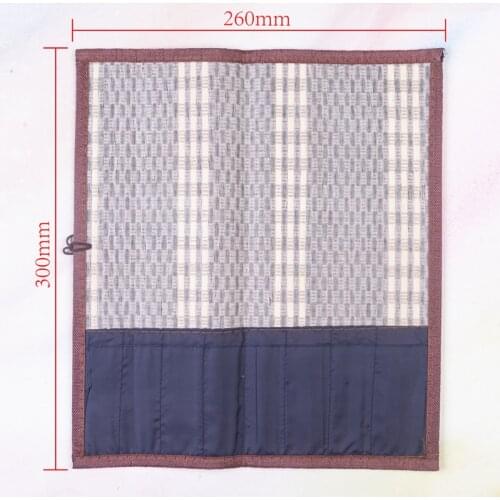 1PC BT-03 high quality Painting Brush Holder Bamboo Curtain Rolling Bag Calligraphy Pen Case ,only bag, not including brushes