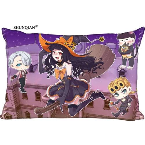 Hot Sale Custom Happy Halloween soft Pillowcase 45x35cm(One Side) Rectangle Zipper Print Pillowcase Cover