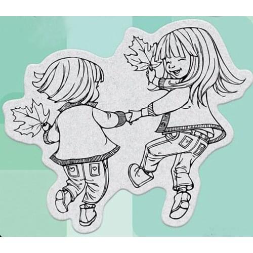Joy Of Children Transparent Silicone Rubber Stamp And Metal Die Sheet Cling Scrapbooking DIY Cute Pattern Photo Album