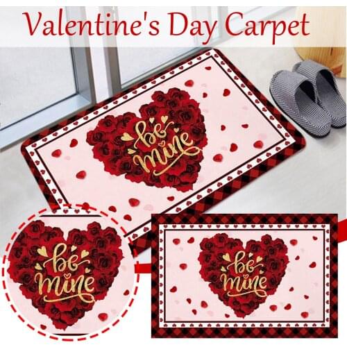 Valentines Day Welcome Doormats Home Carpets Decor Carpet Living Room Carpet Rugs Blanket Super Bath Bedroom Non-slip Home