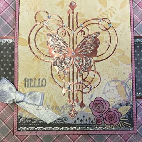 L-Sunday Crafts Dies Cuts Butterfly Frame Metal Cutting Dies Scrapbooking Embossing Paper Cardmaking Craft