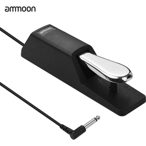 Ammoon Upgraded Universal Piano Sustain Pedal Keyboard Damper Pedal for Casio Yamaha Roland Electronic Organ MIDI Keyboards