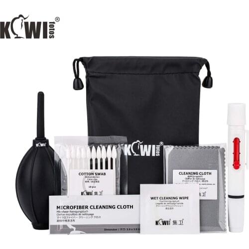 7-in-1 Camera Cleaning Kit with Dust Blower Cleaner, Lens Cleaning Pen & Cloth, Digital Product Cleaning Cloth and Storage Pouch