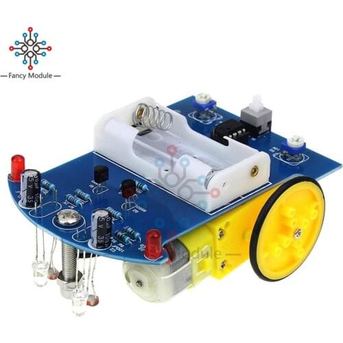 D2-1 Smart Robot Car kits Tracking Car Photosensitive Robot Parts DIY Electric Toy