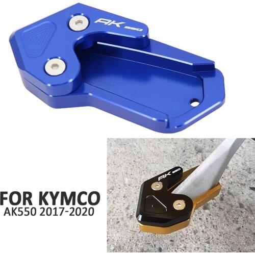 NEW Motorcycle 2017-2020 For KYMCO AK550 AK 550 Kickstand Foot Side Stand kits Extension Pad Support Plate