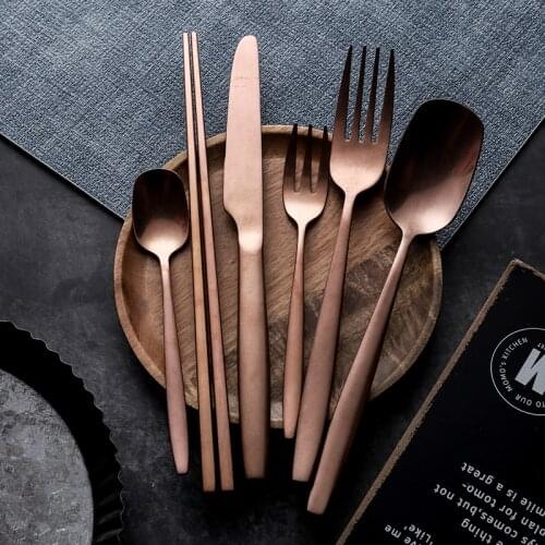 Steak Knife and Fork Spoon Golden Stainless Steel Tableware Utensílios De Cozinha Soup Spoon For Kitchen Bar Cucharas