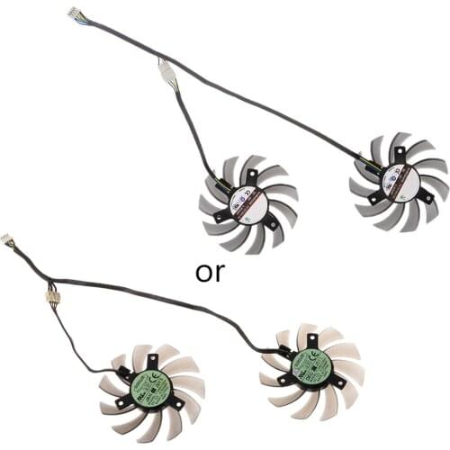 2Pcs FD7010H12S 0.35A 4pin Cooler Fan For ASUS MSI GTX Video Card Cooling