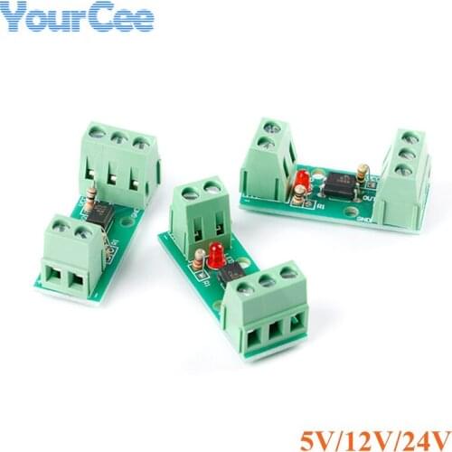 PC817 EL817 Optocoupler Isolation Module Isolated Board 5V 12V 24V 1 Channel PLC Processors 80KHz Drive Motor Inverter