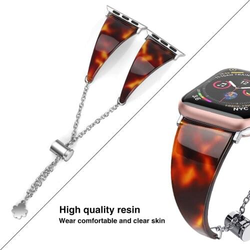2020 New Hot Sell For Apple Watch 6 5 4 3 2 1 SE Watchband Lady Resin Bracelet For iWatch 44mm 40mm 42mm 38mm Watch Band Strap