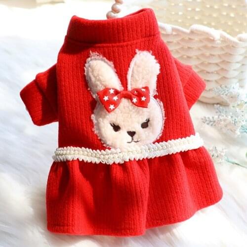 Christmas Girl Dog Clothes Princess Puppy Dresses for Small Dogs Cats Dress Skirt Pet Cat Clothing Luxury Yorkie ropa de perro