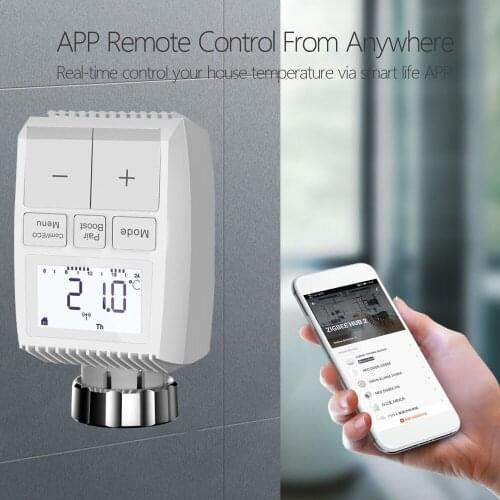 Tuya Zigbee3.0 Heating Temperature Controller Smart Speaker Voice Control Thermostat Compatible with Amazon Alexa Google Home