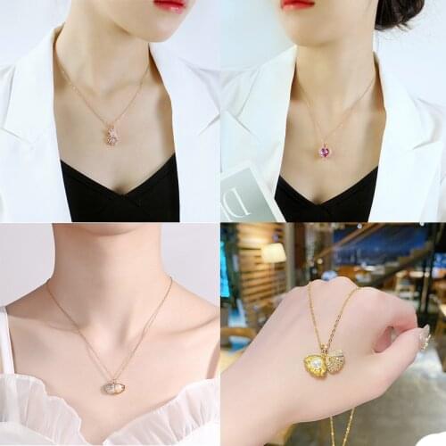 High Quality Lucky Pendant Temperament Necklace For Ladies, Holiday Birthday, Valentines Day And New Year Gifts Direct Shipment