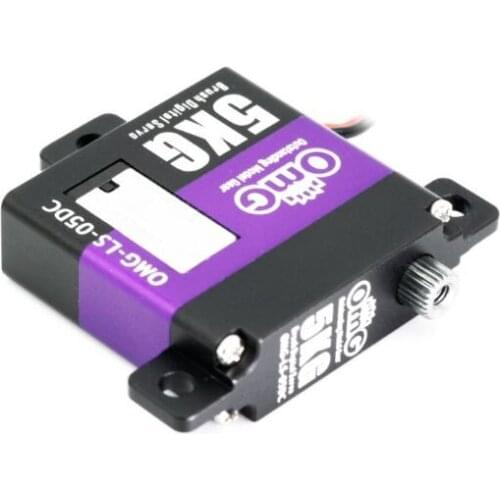 OmG 5kg Flat Body Standard Brushed Digital Servo Metal Gear 10mm Servo For Remote Control Aircraft Model Fixed-wing Glider