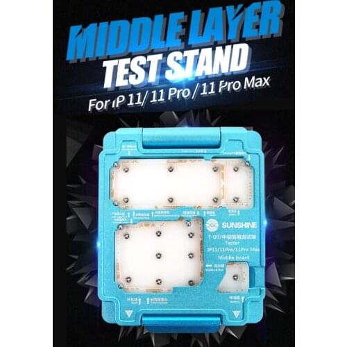 SUNSHINE T-007 3 in 1 Middle Board Tester for iPhone 11/11 Pro/11 Pro MAX Double-Deck Upper And Lower PCB Repair Platform