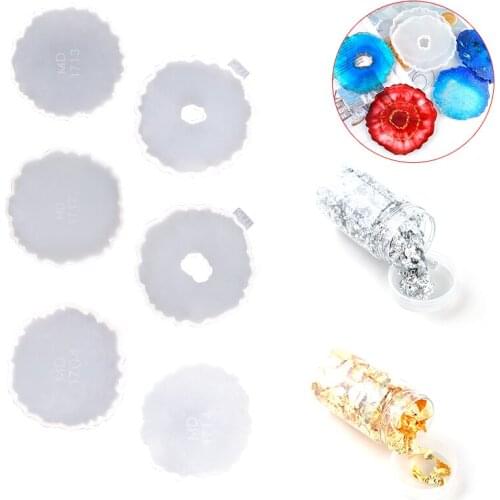 TC165 Glass Coaster Silicone Mold Irregular Tea Wine Molde De Silicone Para Resina Epoxi For Family Gathering Party Diy Craft