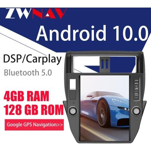 Tesla Screen For TOYOTA LAND CRUISER Prado 150 2010-2017 GPS Android 10 4G128G Car multimedia Player Radio Audio Auto Stereo