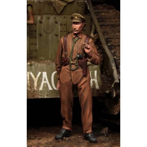 [tuskmodel] 1 35 scale resin model figures kit WW1 British Tank crewman t1105