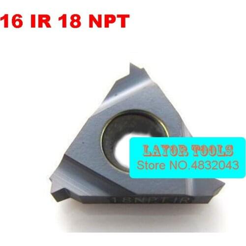 Carbide Threading Inserts 16 IR 18 NPT CNC Threading Insert Indexable Lathe Inserts for Threaded Lathe Holder