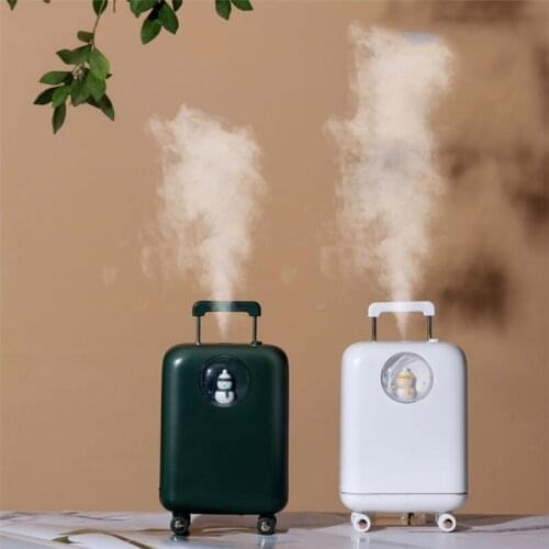 Creative Luggage Humidifier Diffuser Ultrasonic Mute Household Air Purifier Mini USB Diffuser Mist Maker