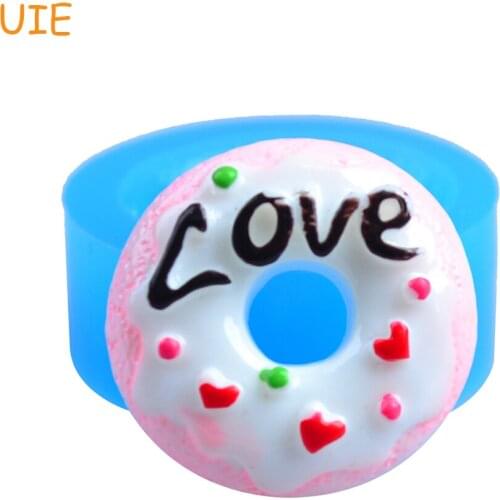 TYL016U LOVE Donut Doughnut Mold Fondant Silicone Mold Cupcake Cake Decorating Tools Chocolate Cookie Soap Air Dry